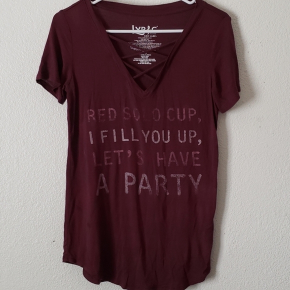 Lyric Culture Red Solo Cup T-Shirt size XS - Picture 2 of 7